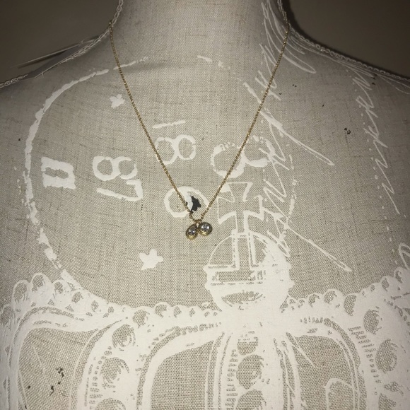 NEW Kate Spade Elegant Edge Dangle Charm Pendant Gold Tone Fashion Necklace - Picture 8 of 10